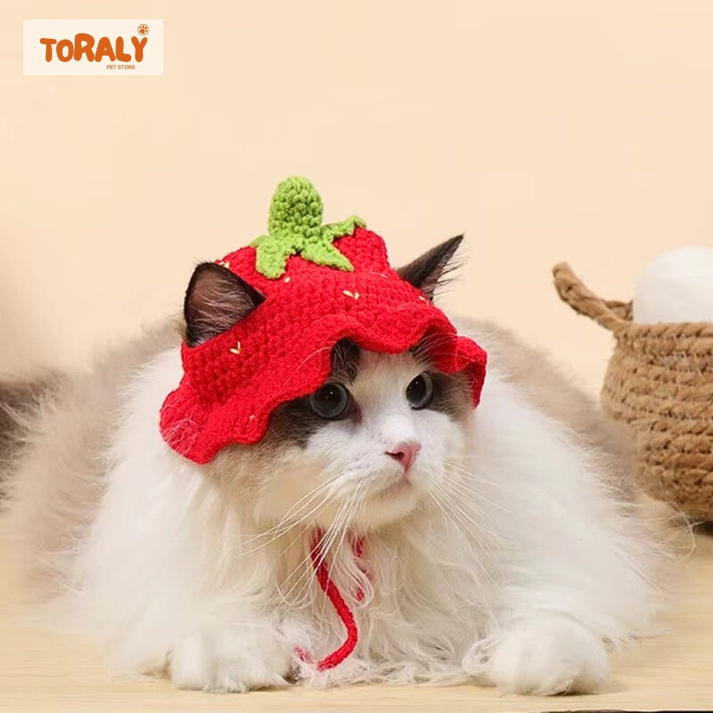 Cute Hand-made Knitted Cat Hat