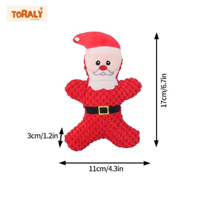 Squeaky Christmas Dog Chew Toys